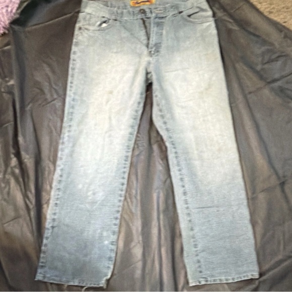 Fusai Other - F.U.S.A.I. JEANS Men's Straight Light Blue Denim Jeans Light Wash Cotton Button…